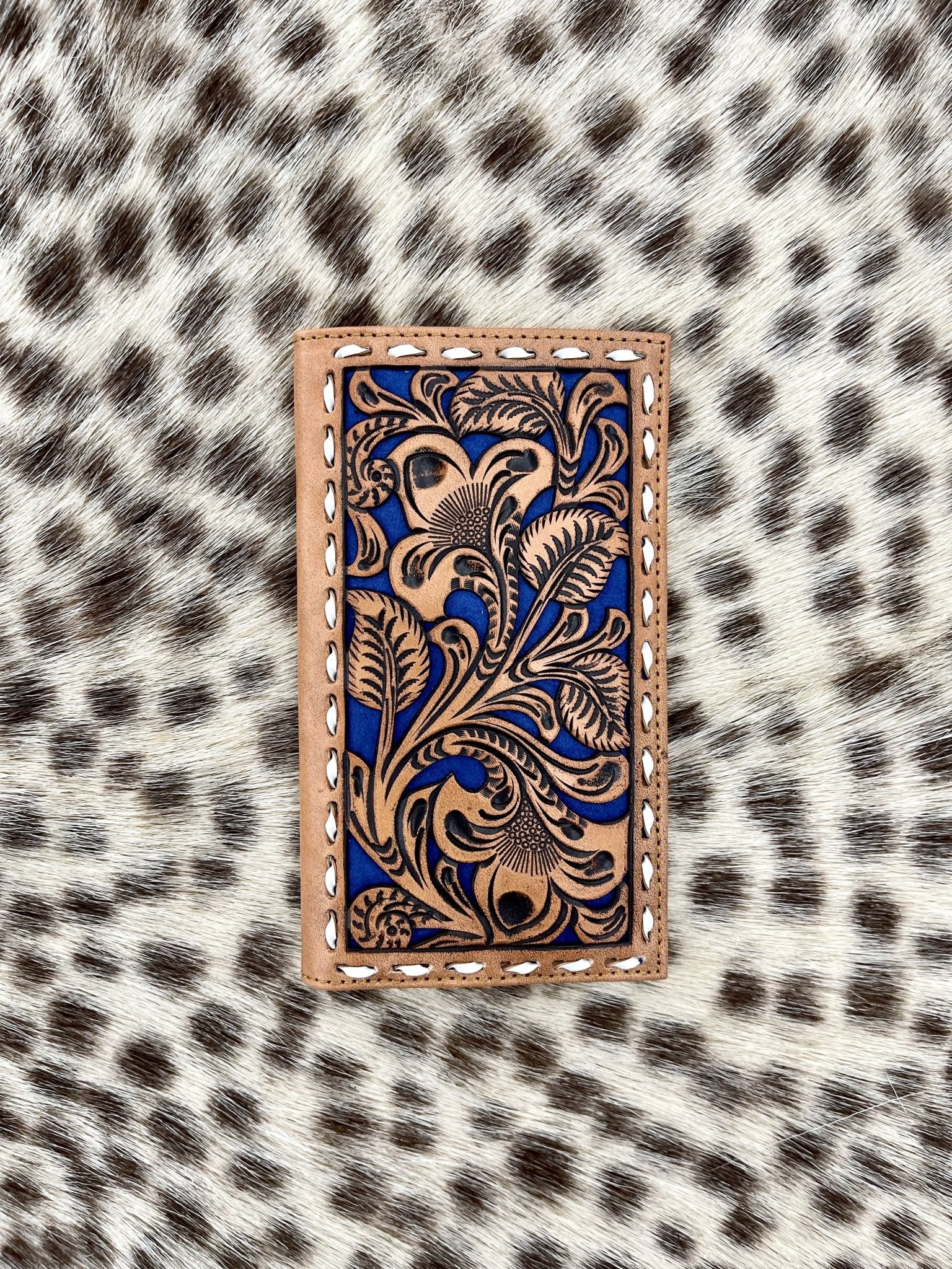 N5497827 Nocona Men's Floral Embossed Bifold Wallet - Southern Soule Designs