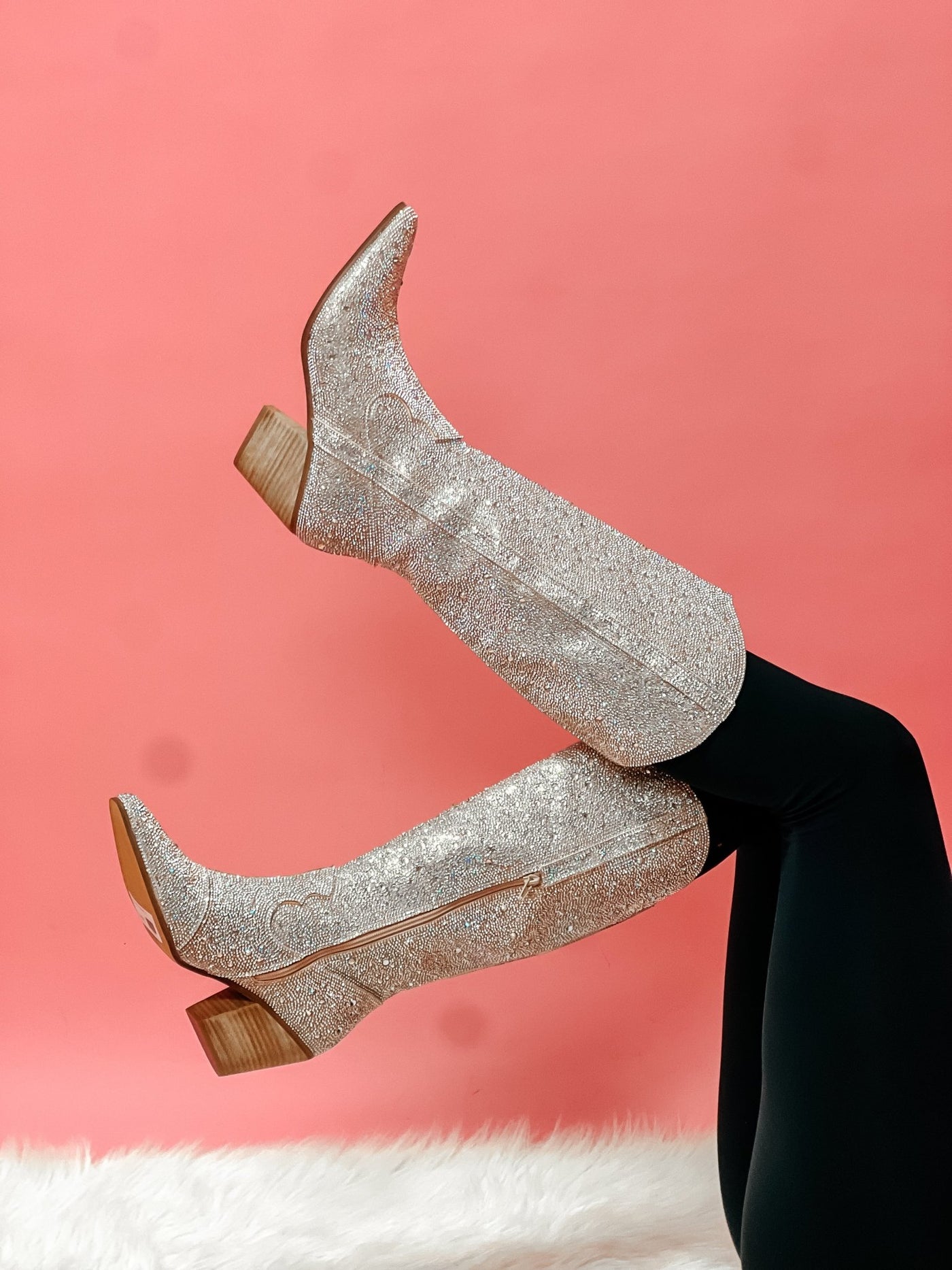 Nashville Clear Rhinestone Boot - Southern Soule Designs