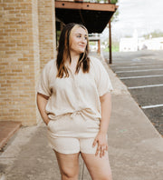 Natural Elastic Shorts DGC3062 - Southern Soule Designs