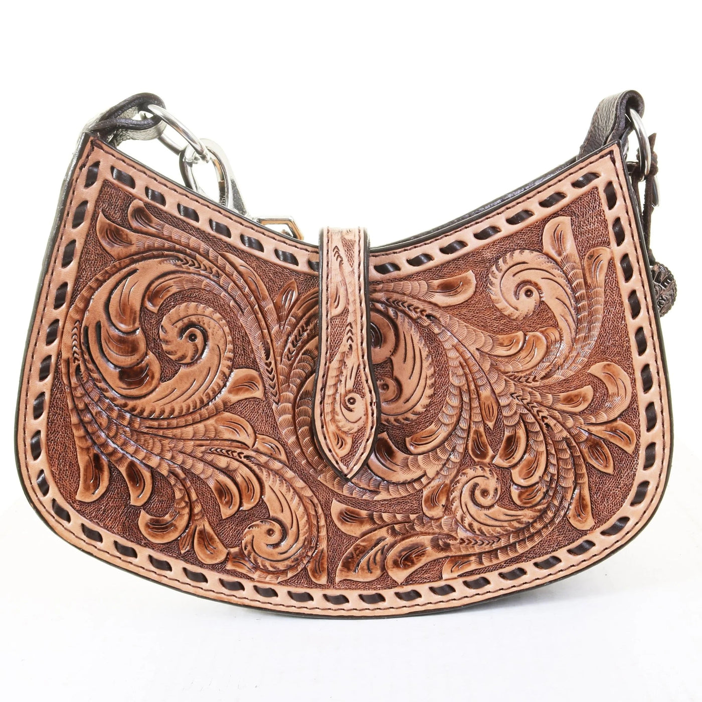 Natural Leather BDJ Purse BDJ42 - Southern Soule Designs