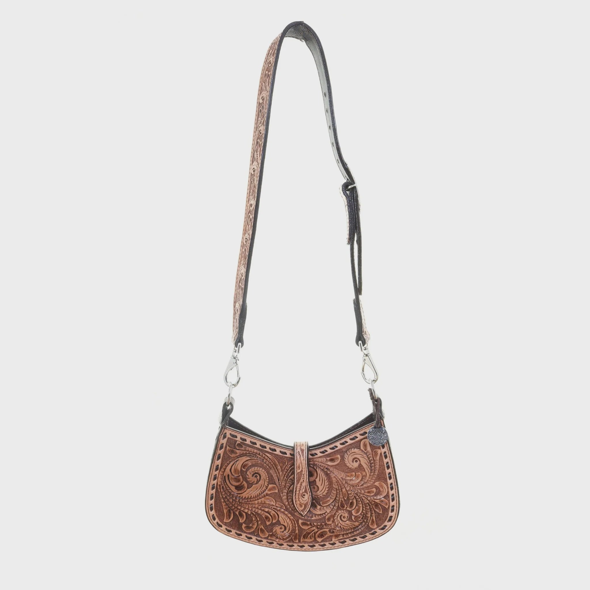 Natural Leather BDJ Purse BDJ42 - Southern Soule Designs