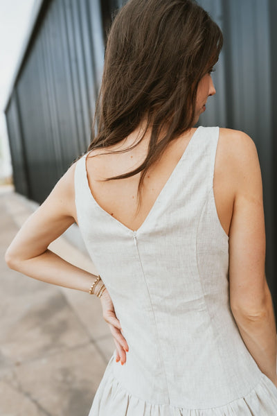 Natural Madelyn Mini Dress N1900D - 2 - Southern Soule Designs