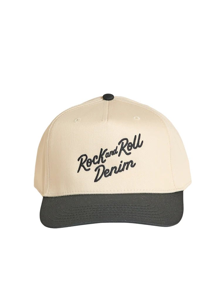Natural Rock & Roll Script Denim Cap BU40X08820 - Southern Soule Designs