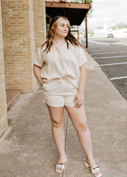 Natural Short Sleeve V - Neck DGC11641 - Southern Soule Designs