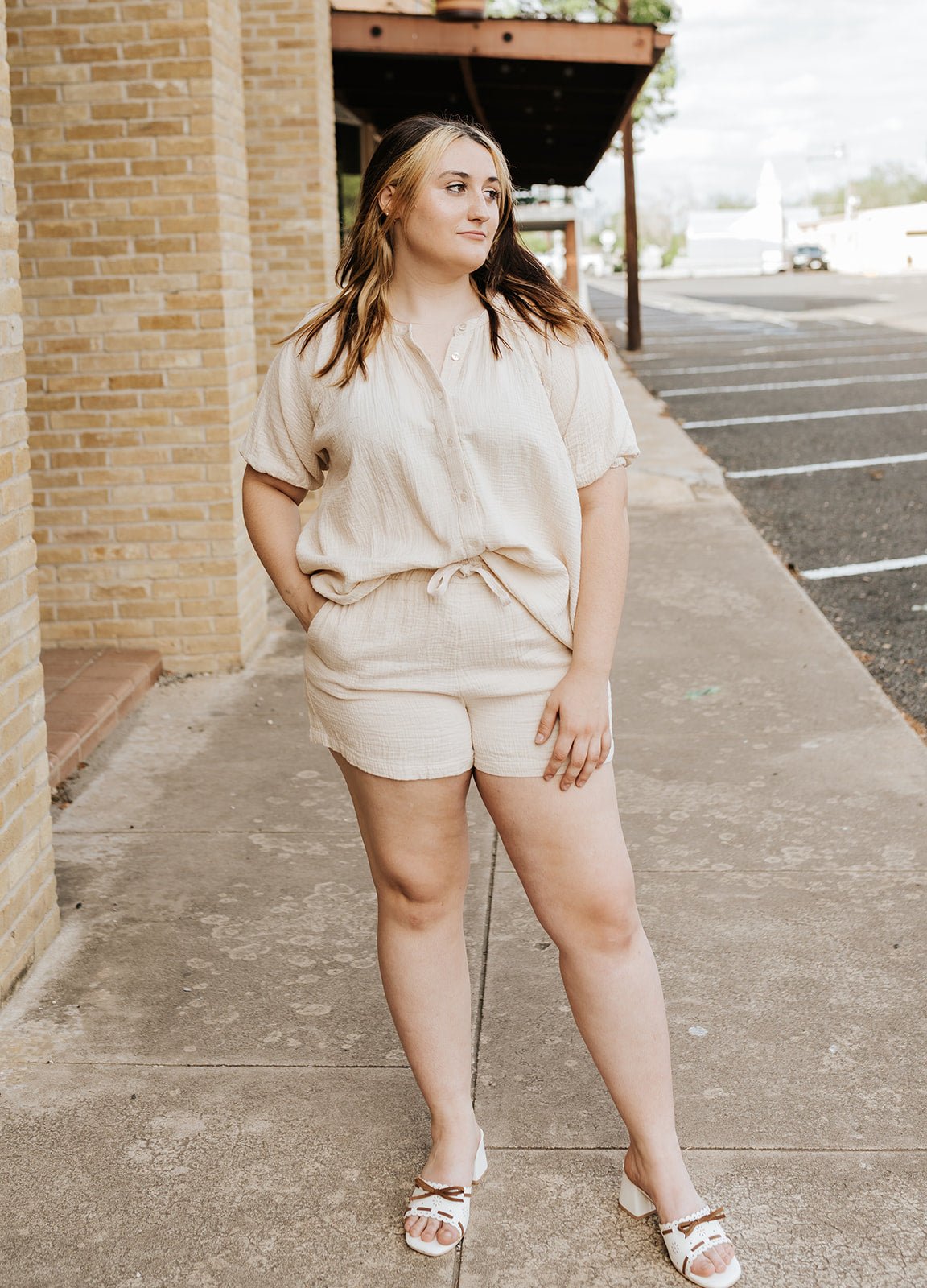 Natural Short Sleeve V - Neck DGC11641 - Southern Soule Designs