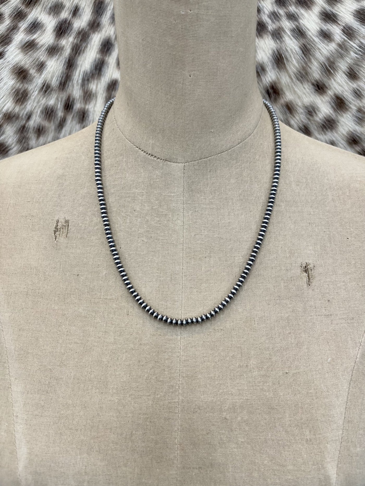 Navajo Saucer Pearl 4MM 22" - Southern Soule Designs