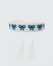 Navy Bow Tassel Bracelet - Southern Soule Designs