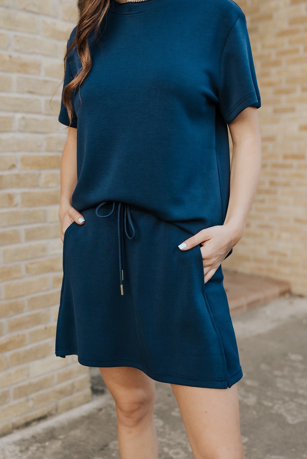 Navy Cora Skort - Southern Soule Designs