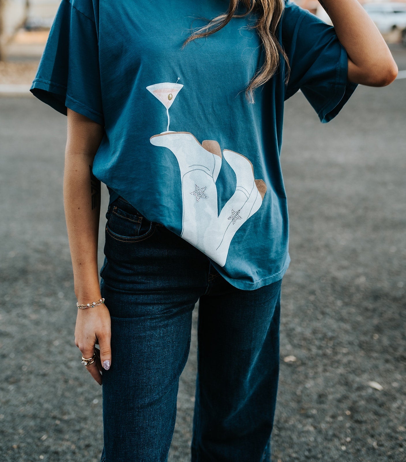 Navy Cowboy Drink Big Boy Tee 10010P - R156 - Southern Soule Designs