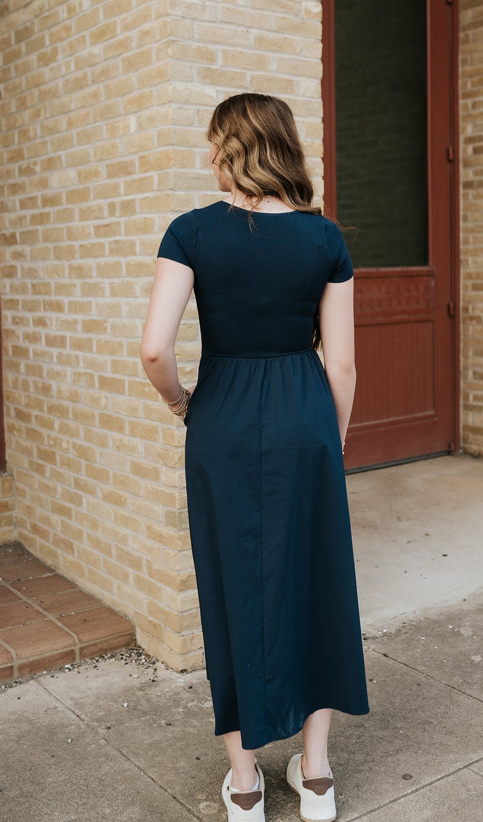 Navy Lynette Dress DMR0506 - Southern Soule Designs