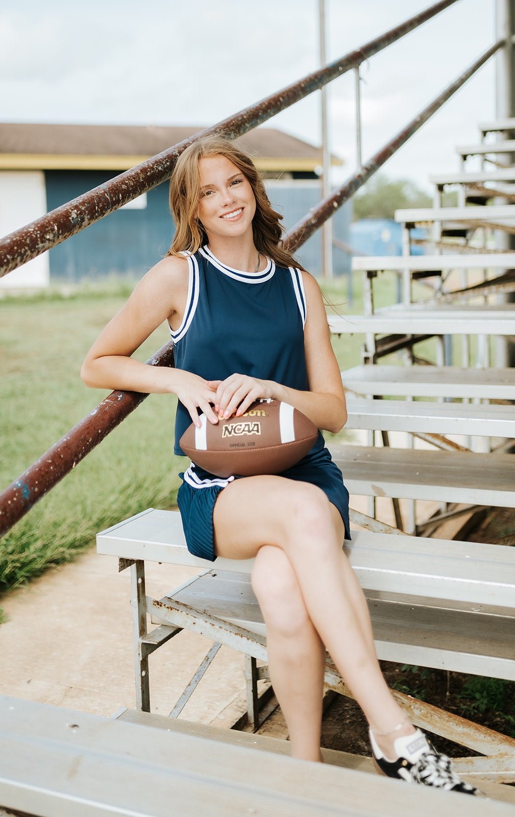 Navy Sleeveless Athletic Top CT9598 - Southern Soule Designs
