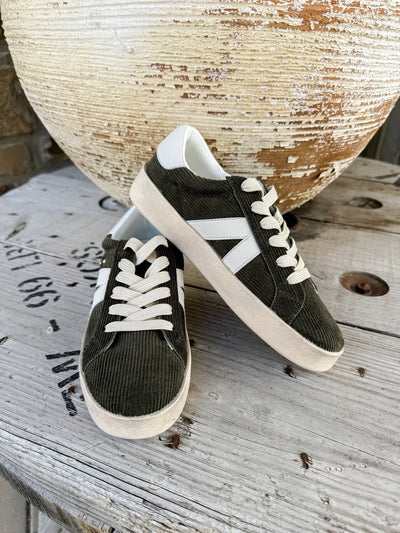 No Chaser Khaki Corduroy - Southern Soule Designs