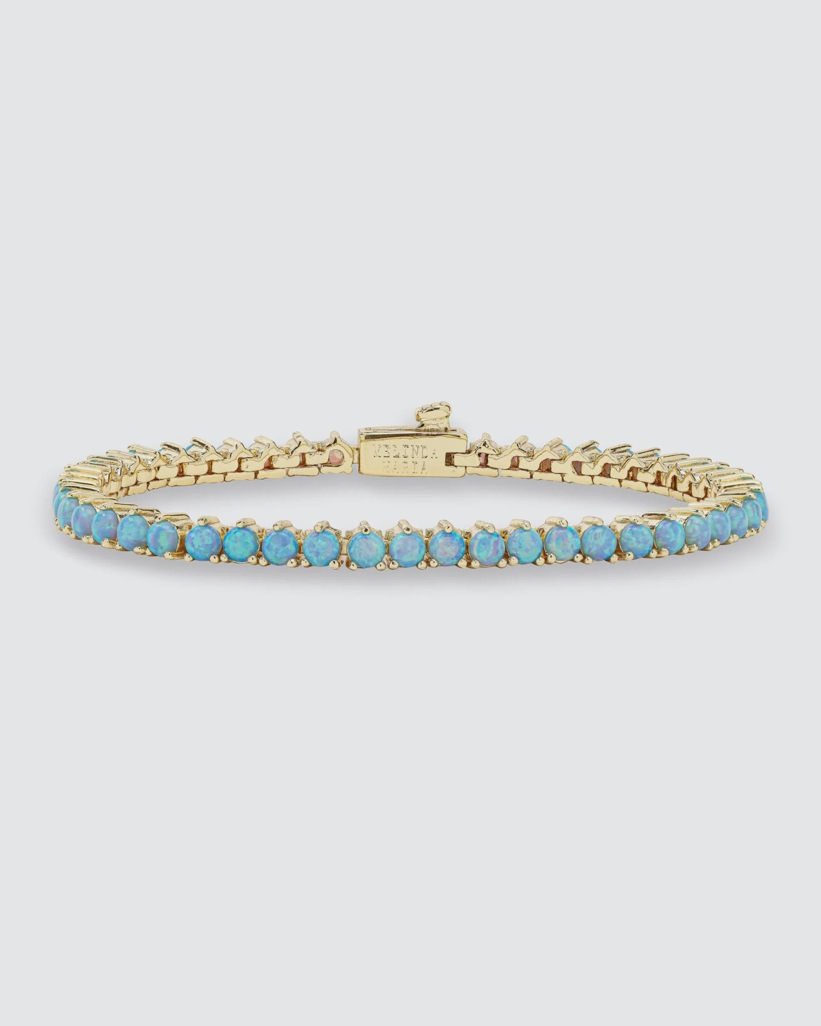 Not Your Basic Blue Gold/Opal Bracelet - Southern Soule Designs