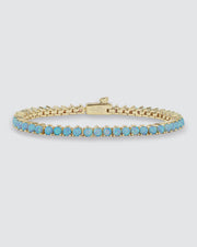 Not Your Basic Blue Gold/Opal Bracelet - Southern Soule Designs