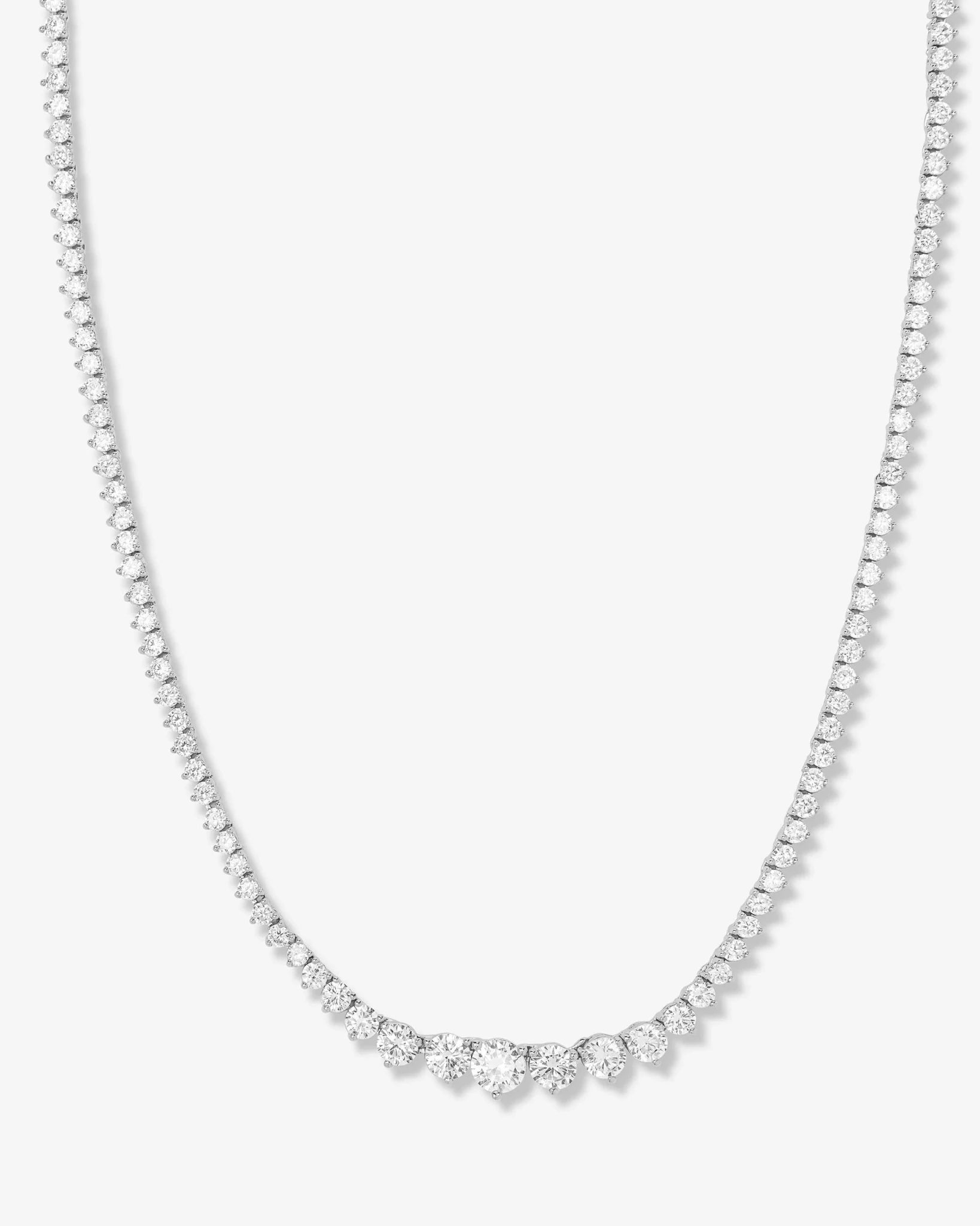 Not Your Basic Graduated Tennis Necklace 16" - Southern Soule Designs