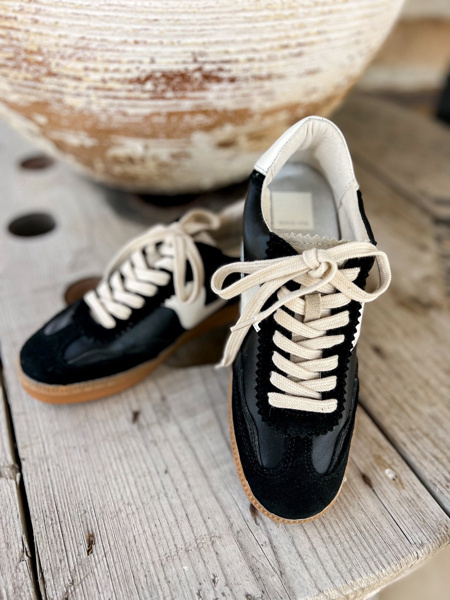 Notice Black Suede Sneaker - Southern Soule Designs