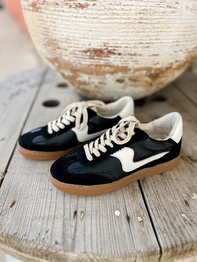 Notice Black Suede Sneaker - Southern Soule Designs