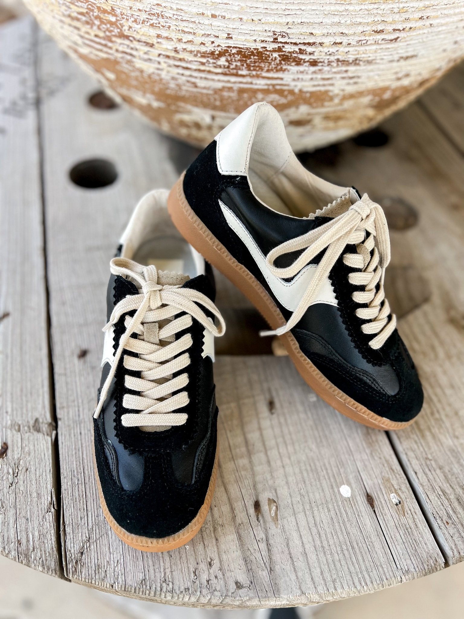 Notice Black Suede Sneaker - Southern Soule Designs