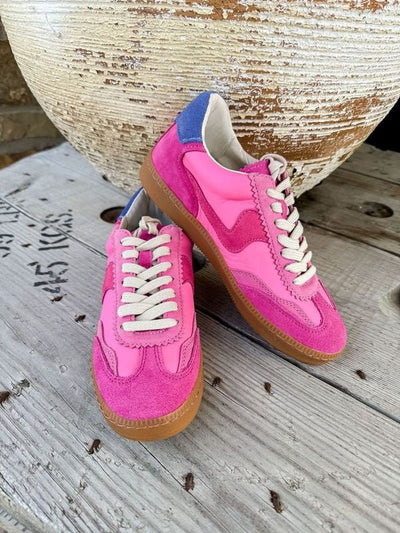 Notice Pink Suede Sneaker - Southern Soule Designs