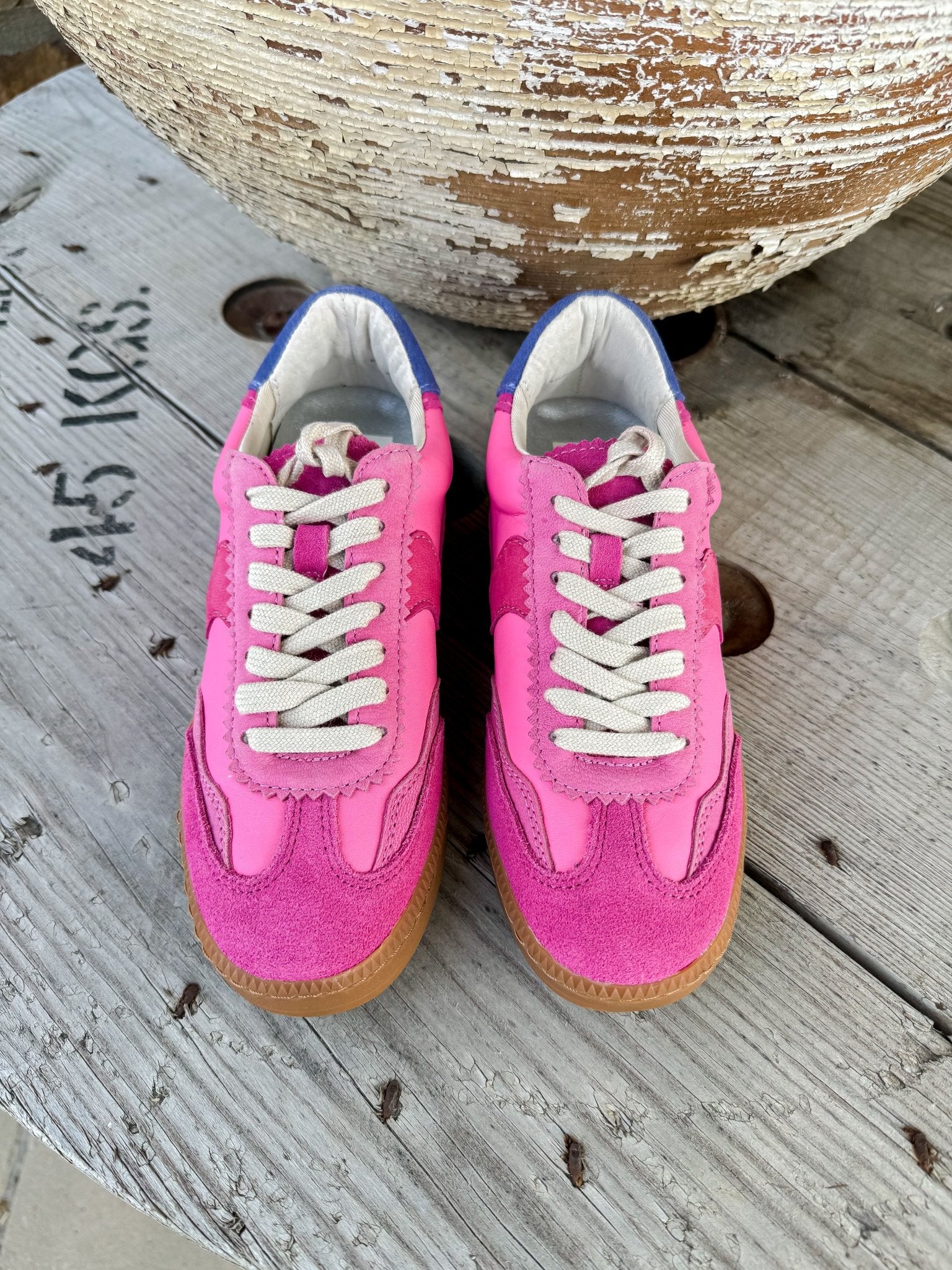 Notice Pink Suede Sneaker - Southern Soule Designs