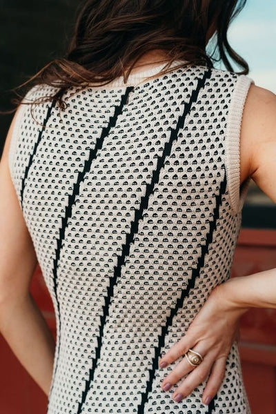 Oat Double Knit Stiped Maxi Dress SR1290H01 - Southern Soule Designs