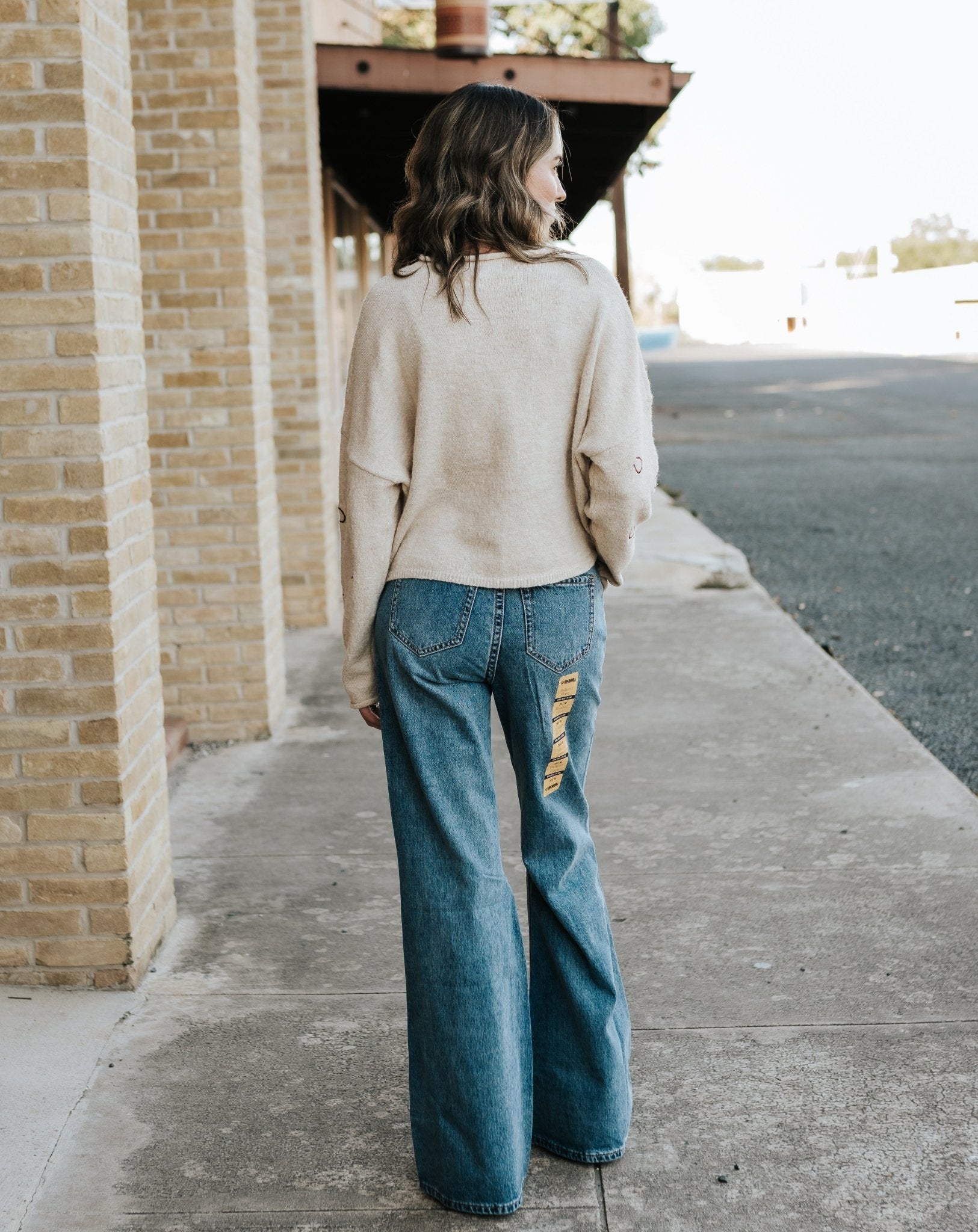 Oat Horse Shoes Embroidered Cardigan TBW14147 - Southern Soule Designs