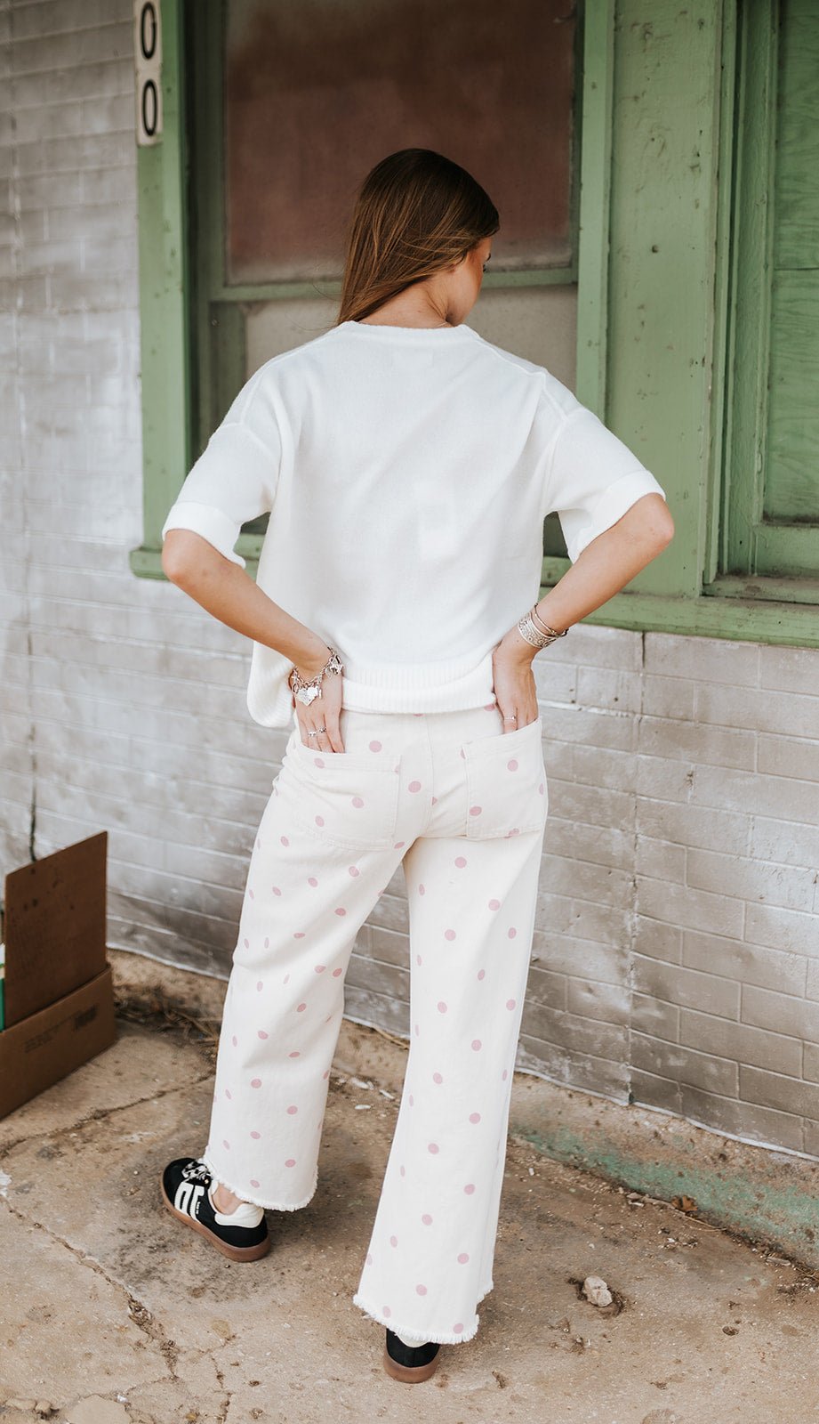 Off White Catrina Short Sleeve Sweater - Southern Soule Designs