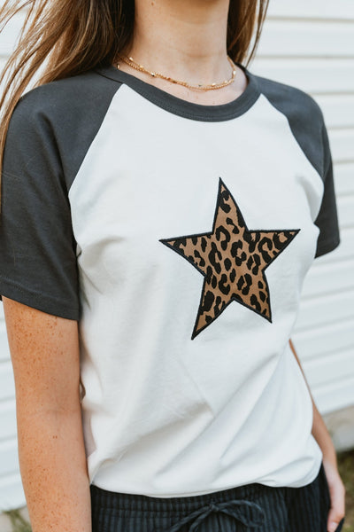 Off White Star Patch Graphic Tee TBT13865 - Southern Soule Designs