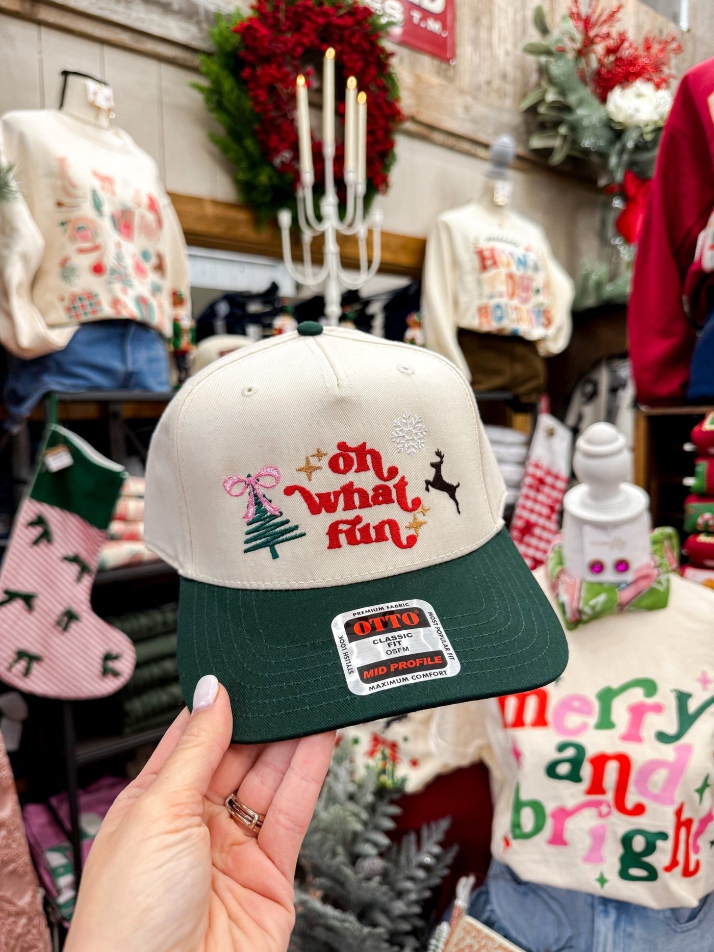 OH WHAT FUN Collage Hat - Southern Soule Designs