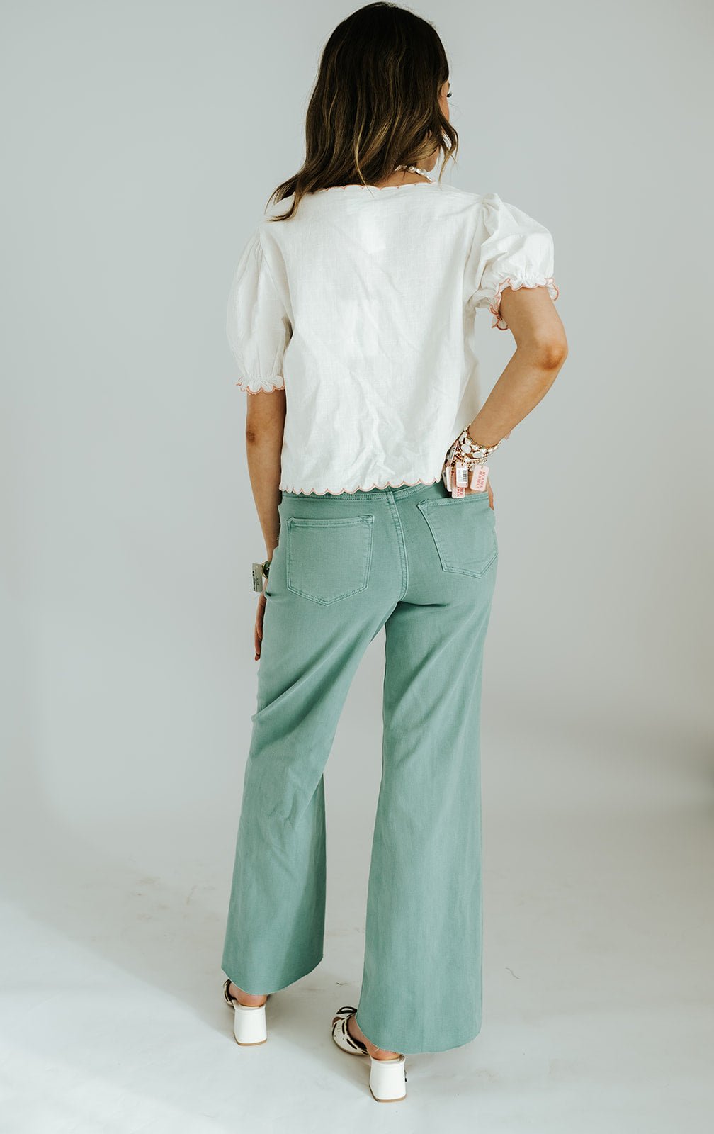 Oil Blue Fiona Wide Leg Jean - Southern Soule Designs