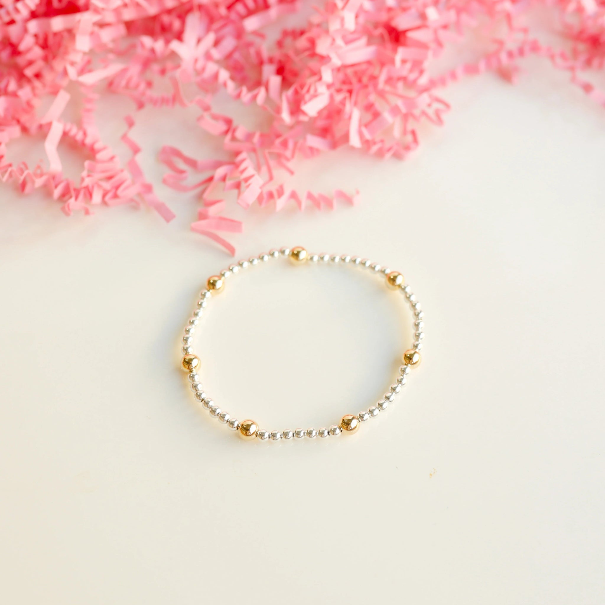 Olive Bracelet Silver with Gold - Southern Soule Designs