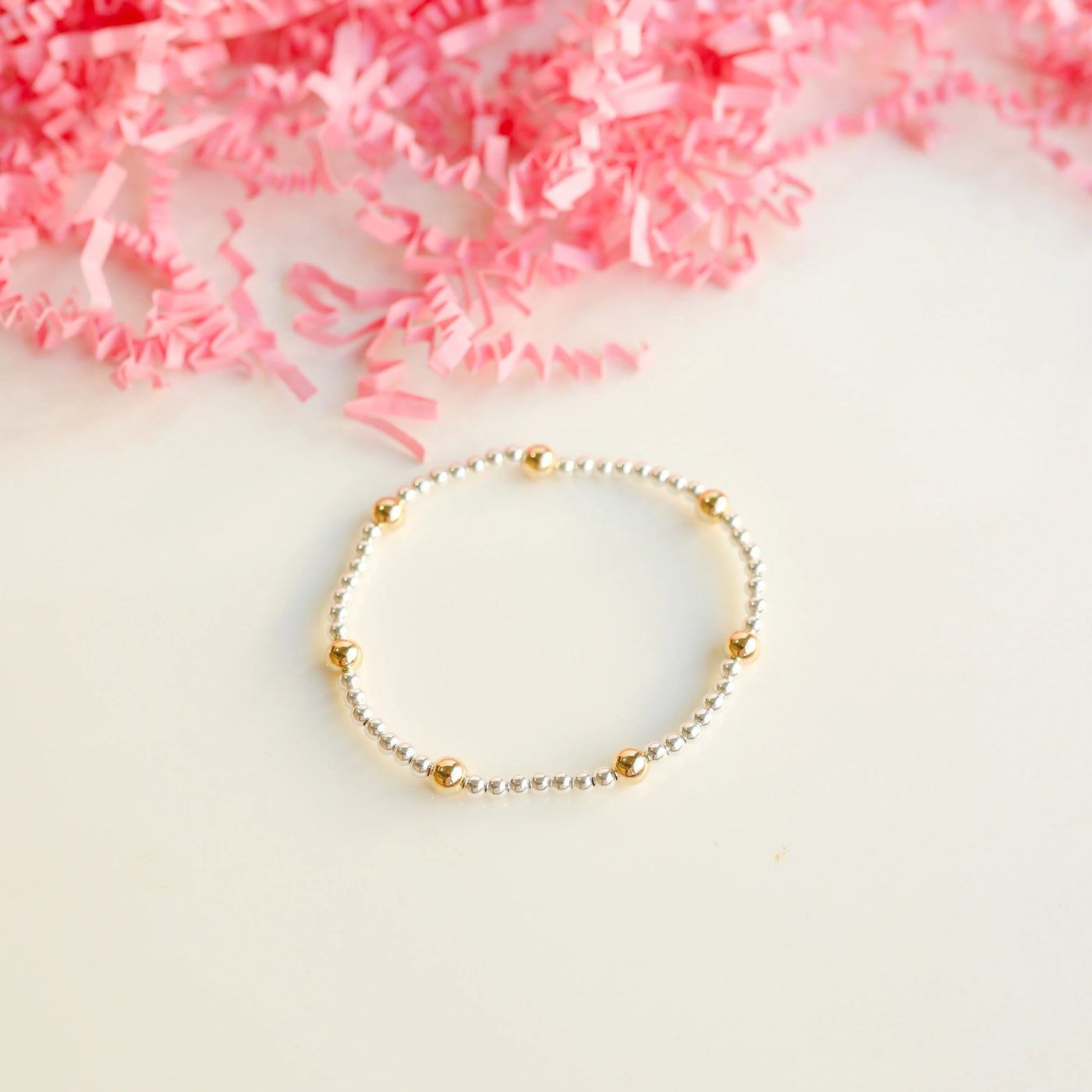 Olive Bracelet Silver with Gold - Southern Soule Designs