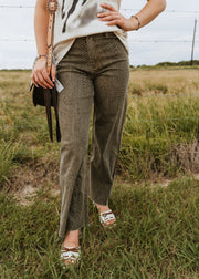 Olive Snake Print Pants P5223 - Southern Soule Designs