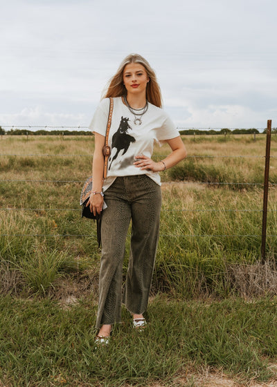 Olive Snake Print Pants P5223 - Southern Soule Designs