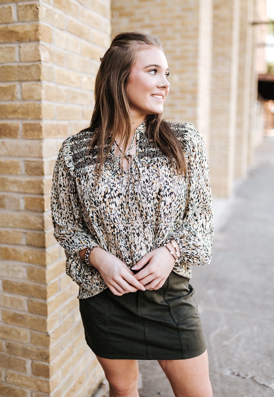 Olive Suede Mini Skirt SU4655 - Southern Soule Designs