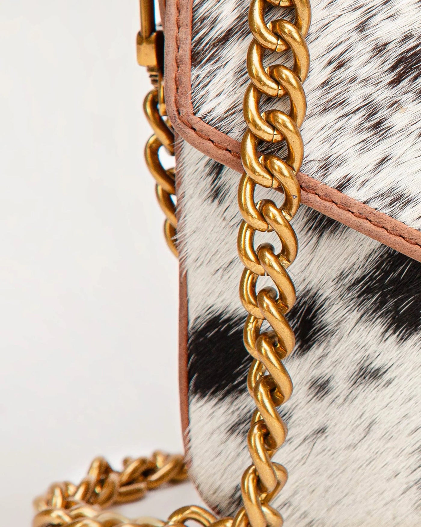 On the Go Mini Chain Bag - Cowhide - Southern Soule Designs