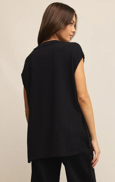 On The Weekends Top Black ZVT242372S - Southern Soule Designs