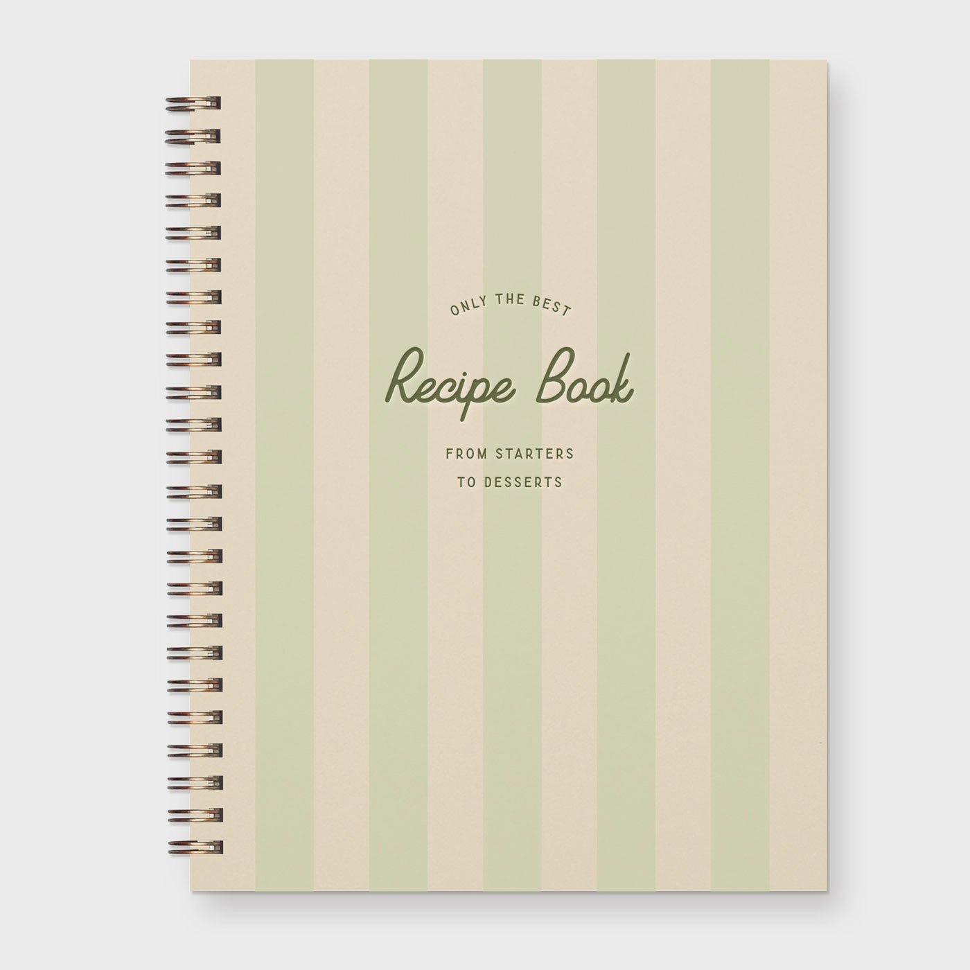 Only The Best Stripe Recipe Book - Southern Soule Designs