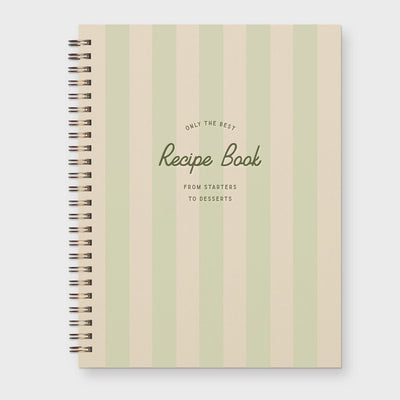 Only The Best Stripe Recipe Book - Southern Soule Designs