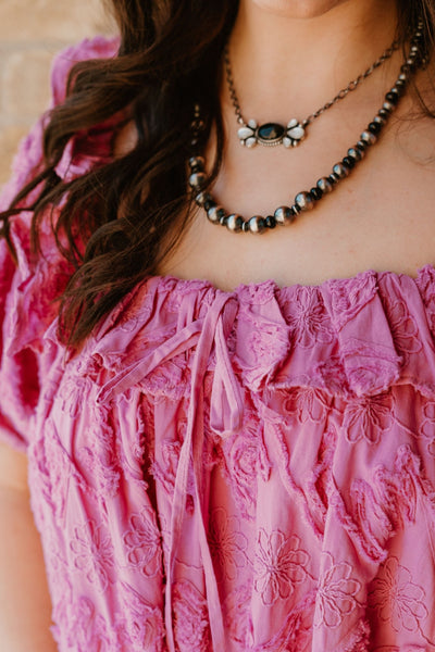 Onyx/Pearl Pendant Necklace - Southern Soule Designs