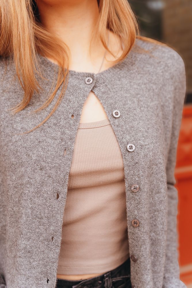 Outlook Cardigan Classic Heather Grey ZW244484 - Southern Soule Designs