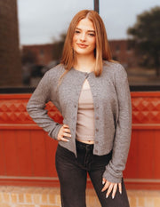 Outlook Cardigan Classic Heather Grey ZW244484 - Southern Soule Designs