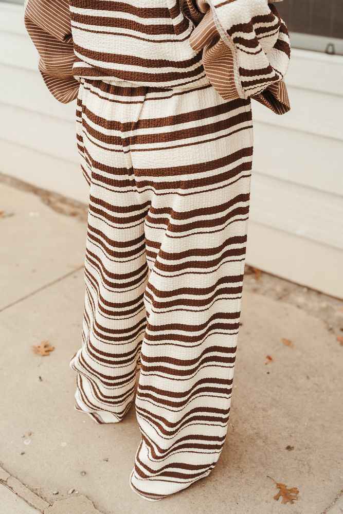 P54794 - 01 Brown/Cream Pant - Southern Soule Designs