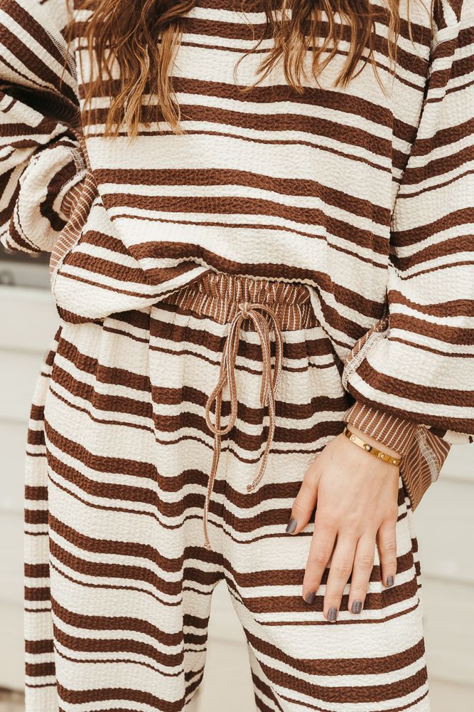 P54794 - 01 Brown/Cream Pant - Southern Soule Designs