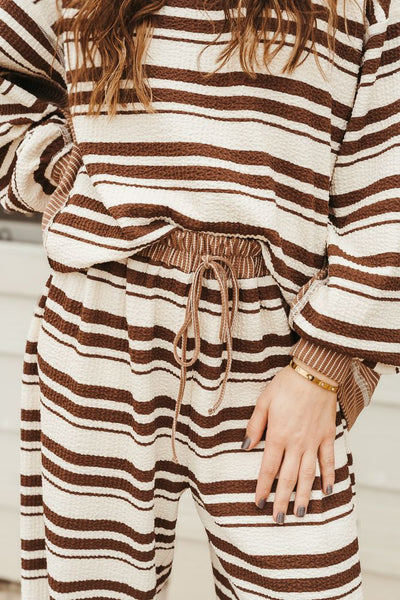 P54794 - 01 Brown/Cream Pant - Southern Soule Designs