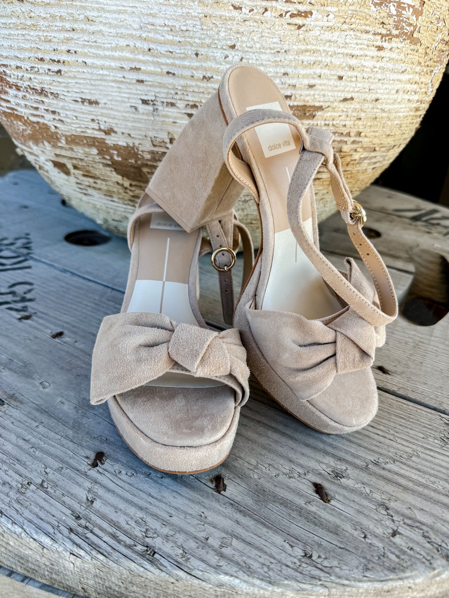 Pacie Camel Suede Heel - Southern Soule Designs