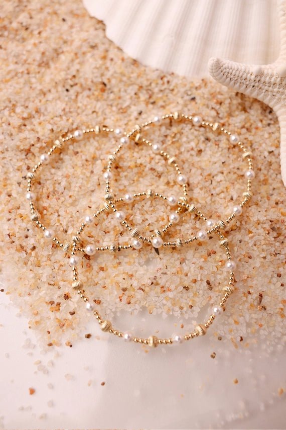 Palmer Fluted Pearl Bracelet - Southern Soule Designs