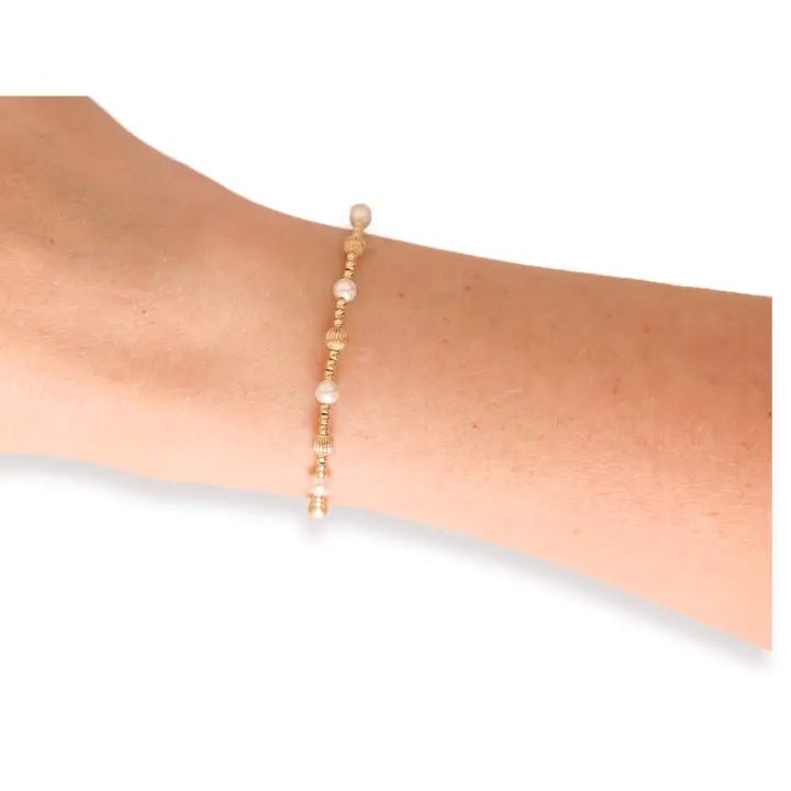 Palmer Fluted Pearl Bracelet - Southern Soule Designs