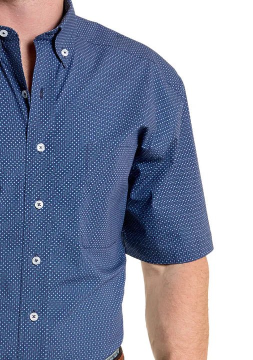 Panhandle Slim Men's Blue 1 Pocket Button Shirt SMB3S08279 - Southern Soule Designs