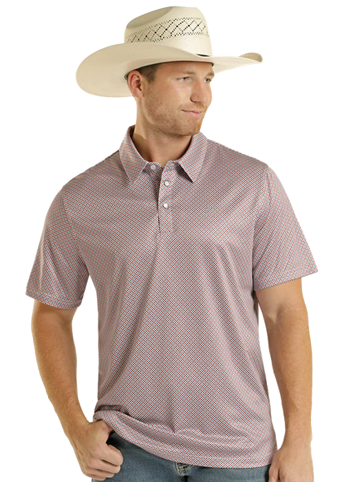 Panhandle Slim Men's Sap Polo Red TM51T08976 - Southern Soule Designs